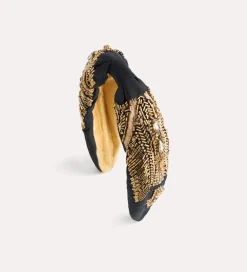 Best forte_forte cerchietto a fascia con strass nero