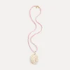 Sale forte_forte collana a crochet con conchiglie rose