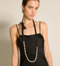 Clearance forte_forte collana in vetro nero