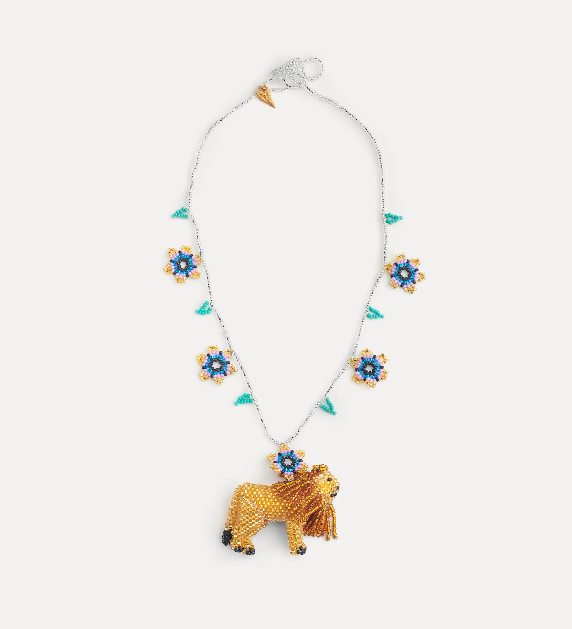 New forte_forte collier “crazy lion” gold lion