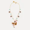 Clearance forte_forte collier “funny ostrich” rose ostrich