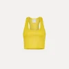 Hot forte_forte crop top a costine luce