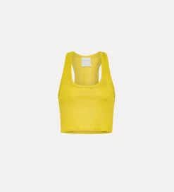 Hot forte_forte crop top a costine luce
