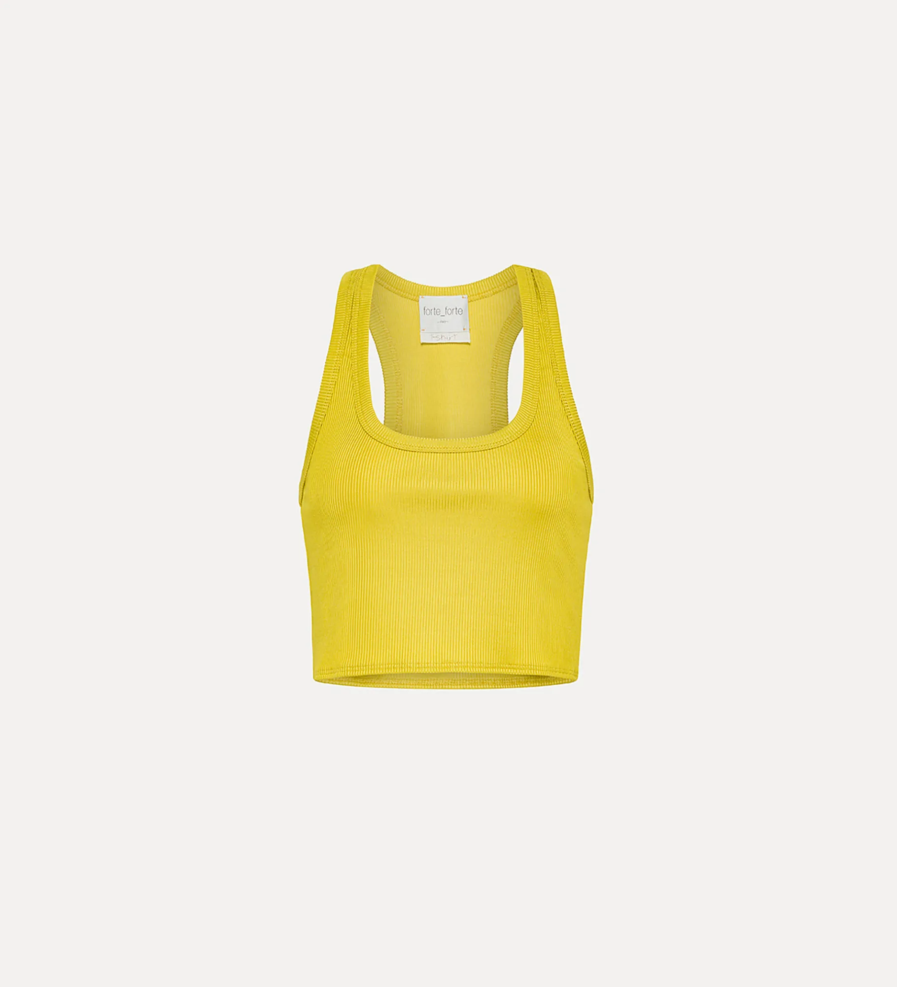 Hot forte_forte crop top a costine luce