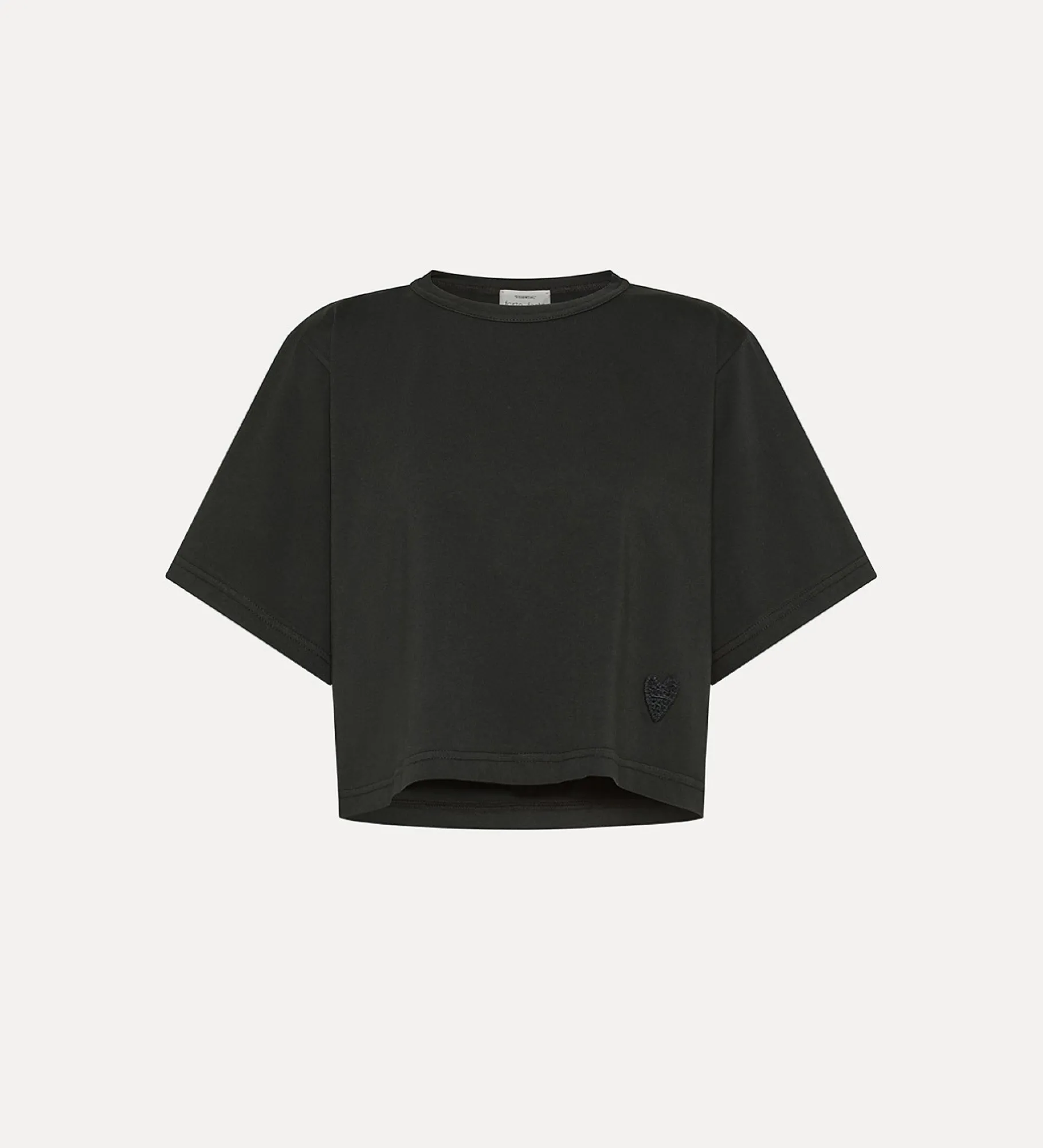Sale forte_forte cropped t-shirt nera nero