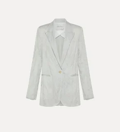 Sale forte_forte giacca in cotone estiva donna madreperla