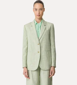 Sale forte_forte giacca over donna fil à fil aloe