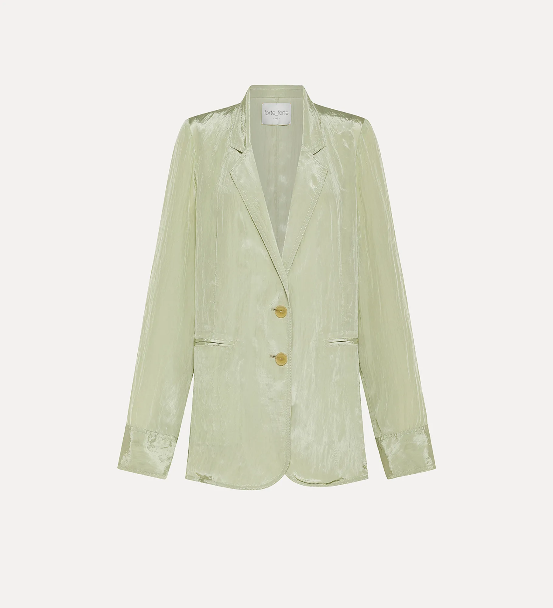 Outlet forte_forte giacca over donna in satin aloe