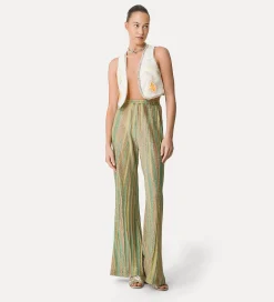 Outlet forte_forte gilet in lino donna con ricamo “oniric blossom” orchidea