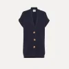 Discount forte_forte gilet over nero abisso