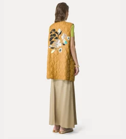 Outlet forte_forte gilet trapuntato d'or