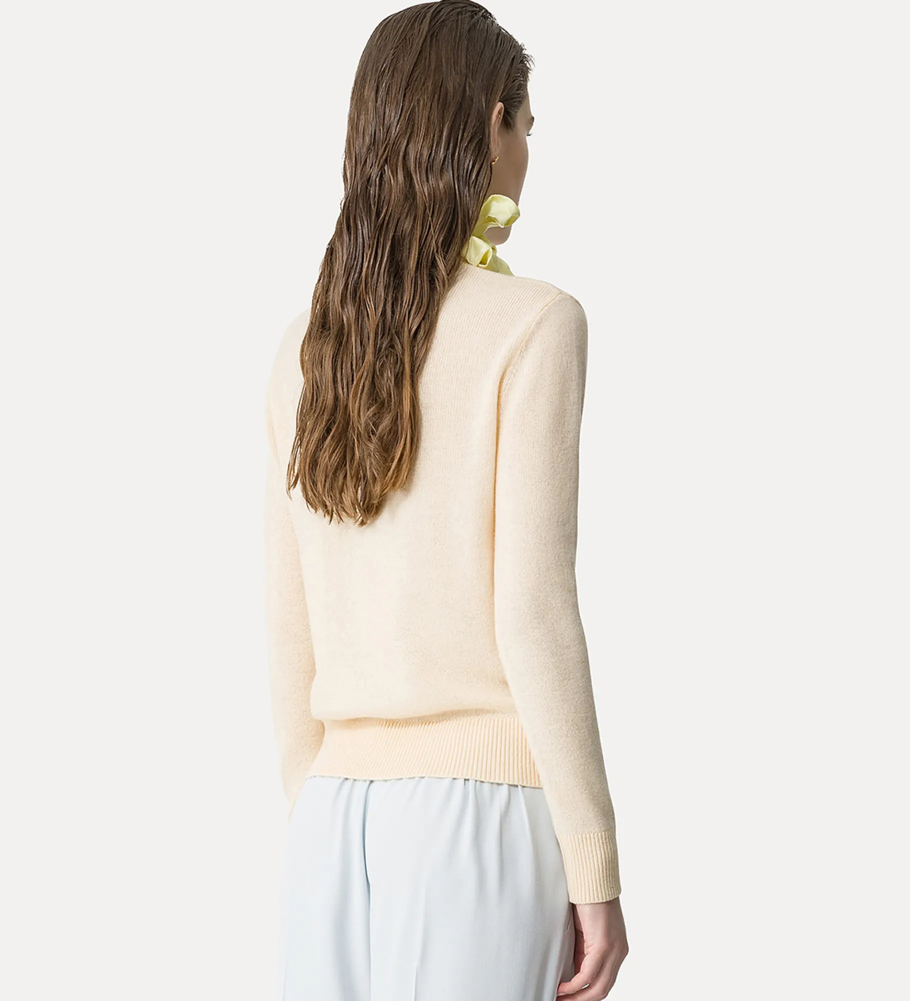 Outlet forte_forte girocollo cashmere lana mou