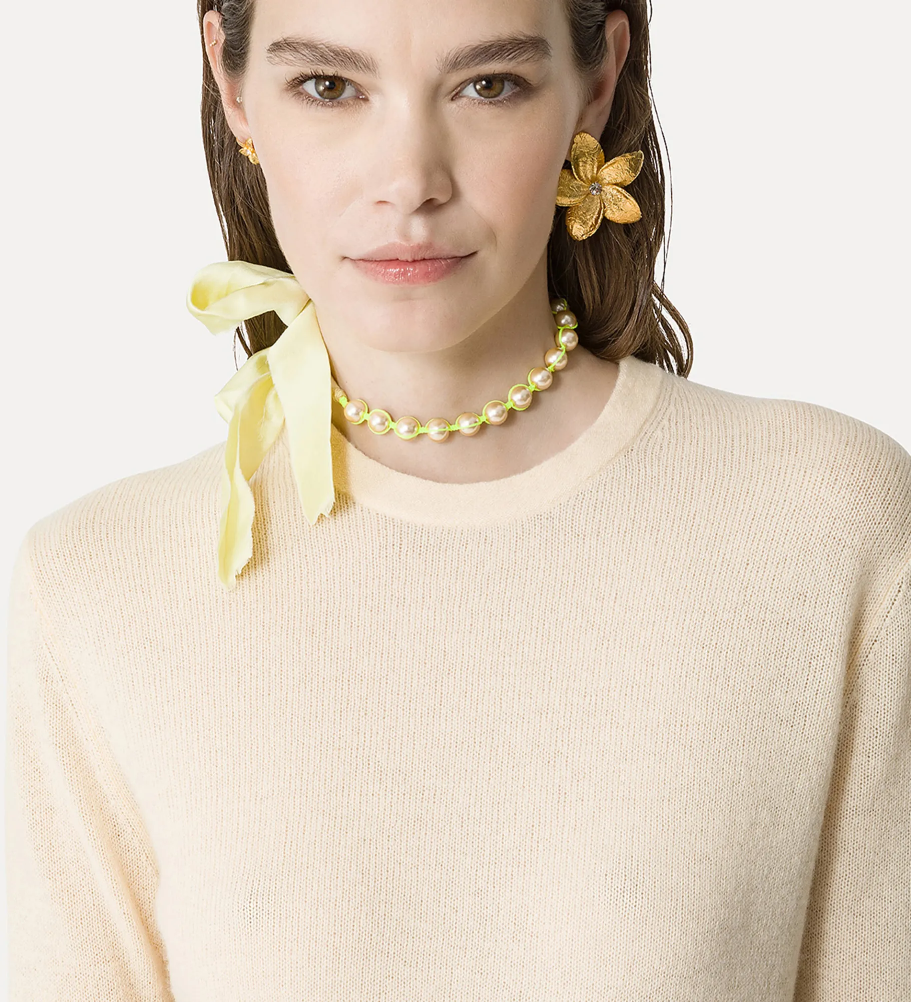 Outlet forte_forte girocollo cashmere lana mou