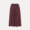 Outlet forte_forte gonna in seta essential black orchid