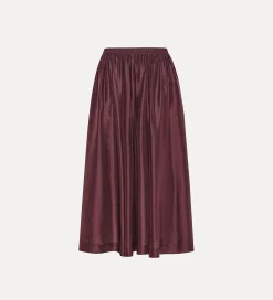 Outlet forte_forte gonna in seta essential black orchid