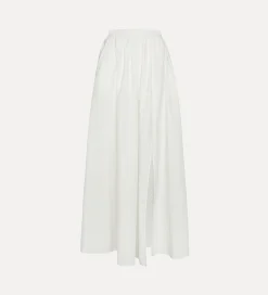 Sale forte_forte gonna lunga cotone bianco