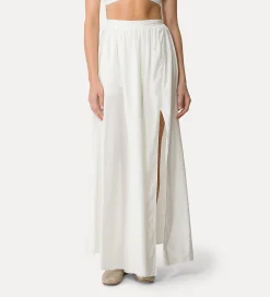Sale forte_forte gonna lunga cotone bianco