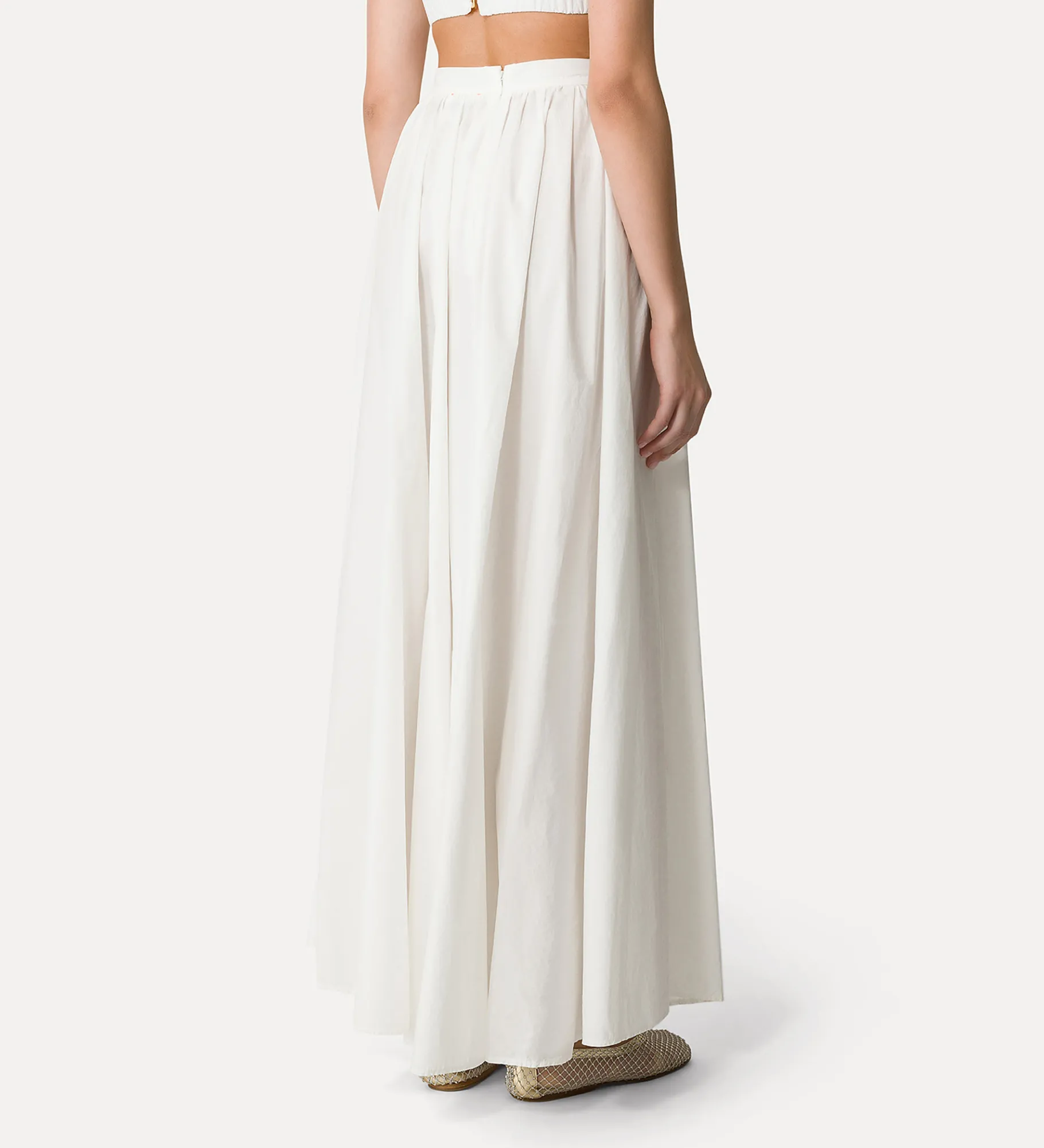 Sale forte_forte gonna lunga cotone bianco