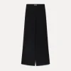 Fashion forte_forte il pantalone smoking in enver satin nero