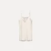 New forte_forte il top in raso enver satin avorio