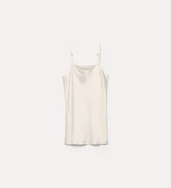 New forte_forte il top in raso enver satin avorio