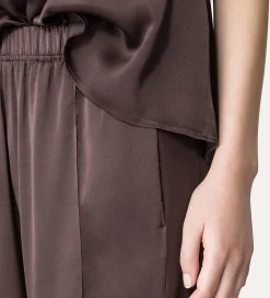 Best forte_forte jogger loose fit in raso di seta lava