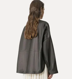 Hot forte_forte kimono in nappa abisso