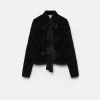 Sale forte_forte la giacca in velluto pois glitter trapuntato nero
