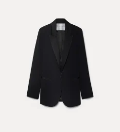 Best forte_forte la giacca smoking in enver satin nero