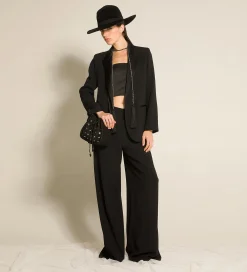 Best forte_forte la giacca smoking in enver satin nero