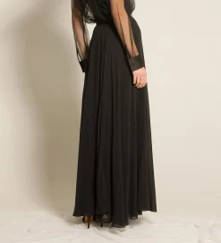 Discount forte_forte la gonna in georgette di seta nero
