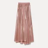 Best forte_forte la gonna in georgette laminata rose