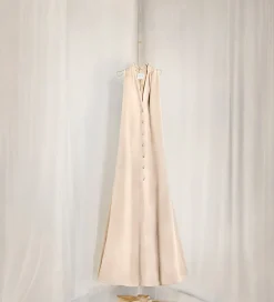 Outlet forte_forte l’abito couture in contemporary duchesse avorio