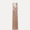 New forte_forte l'abito chic in micro–paillettes rose