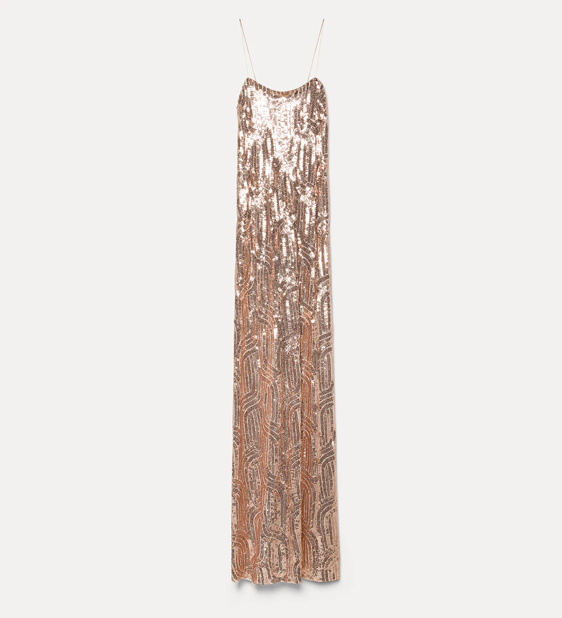 New forte_forte l'abito chic in micro–paillettes rose