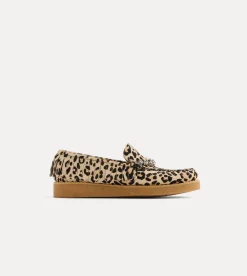 Fashion forte_forte mocassino in cavallino animalier con strass animalier