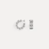 New forte_forte orecchini a cerchio con cristalli crystal