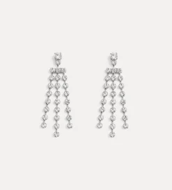 Outlet forte_forte orecchini a goccia con cristalli crystal