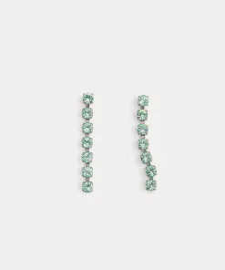 Best forte_forte orecchini pendenti con cristalli ice lime