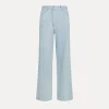 Fashion forte_forte pantalone 5 tasche bleach