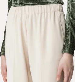 Fashion forte_forte pantalone essential in cady crêpe stretch ivory