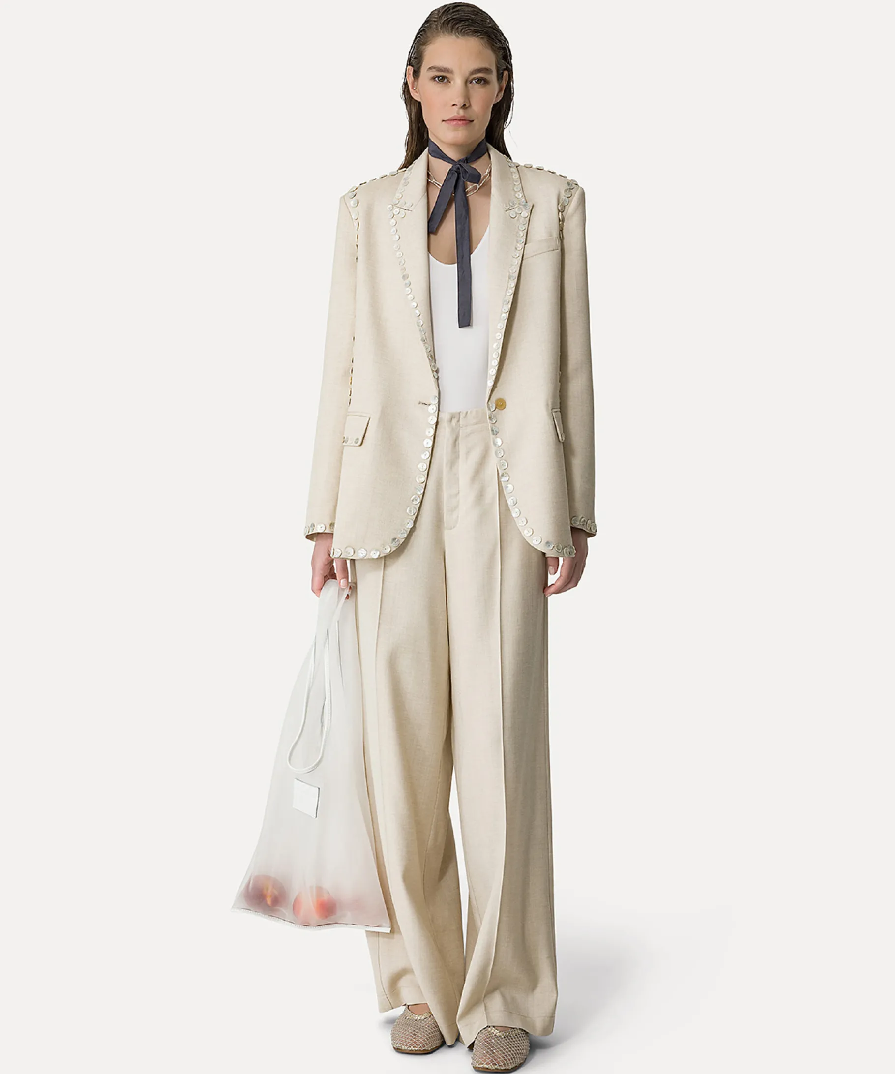 Best forte_forte pantalone flat front dune