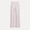 Outlet forte_forte pantalone gamba larga in nappa oyster