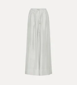 Sale forte_forte pantalone in seta con coulisse madreperla