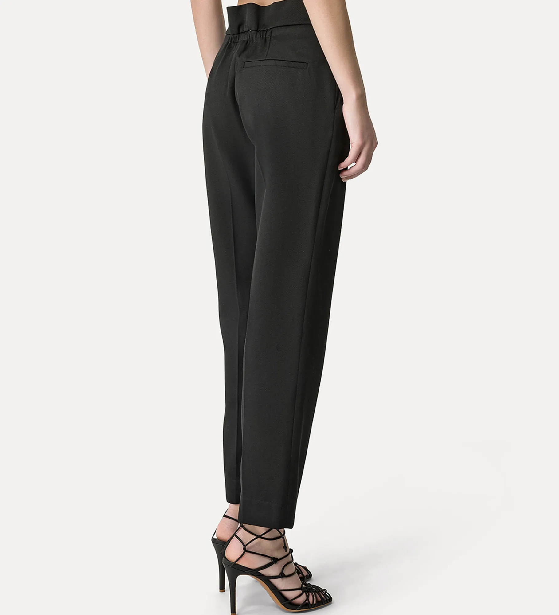 Outlet forte_forte pantalone tapered nero