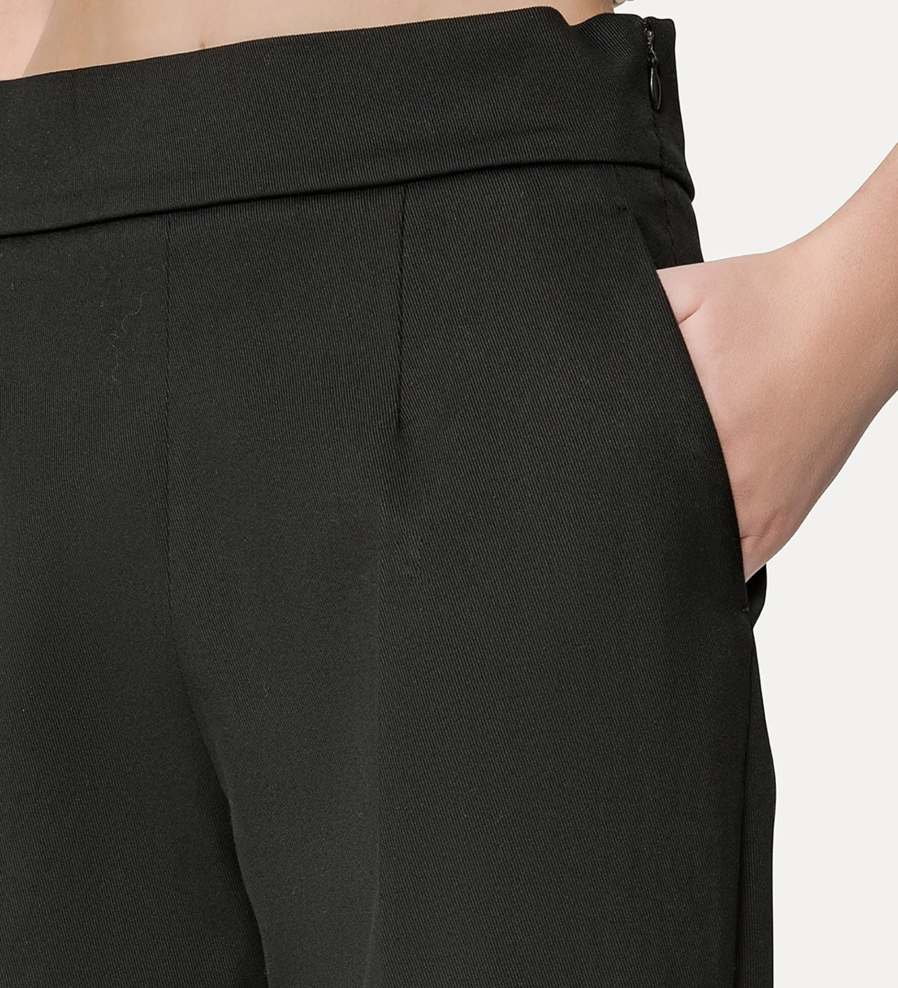 Outlet forte_forte pantalone tapered nero