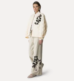 Hot forte_forte pantaloni cotone 5 tasche dune
