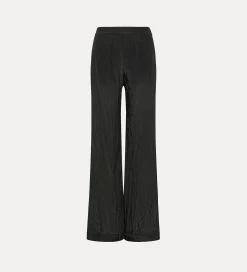 Clearance forte_forte pantaloni flared in satin noir