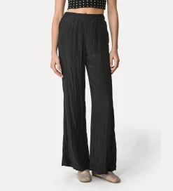 Clearance forte_forte pantaloni flared in satin noir