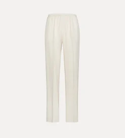 Hot forte_forte pantaloni flared in viscosa fiammata orchidea